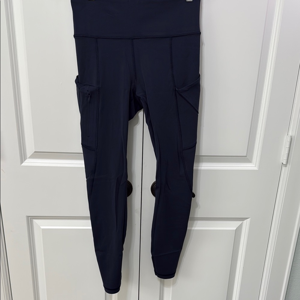 Athleta All In 7/8 Tights Navy, Size Small, S, SM EUC